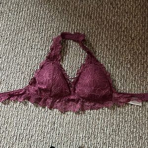 Gilly Hicks maroon/purple bralette.